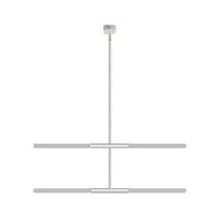 Acrylic Tubular Chandelier Modern 2/4/6 Lights Black White Gold Ceiling Pendant - Rebooters