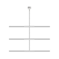 Acrylic Tubular Chandelier Modern 2/4/6 Lights Black White Gold Ceiling Pendant - Rebooters