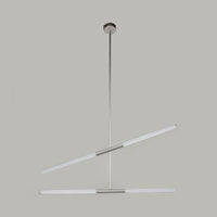 Acrylic Tubular Chandelier Modern 2/4/6 Lights Black White Gold Ceiling Pendant - Rebooters