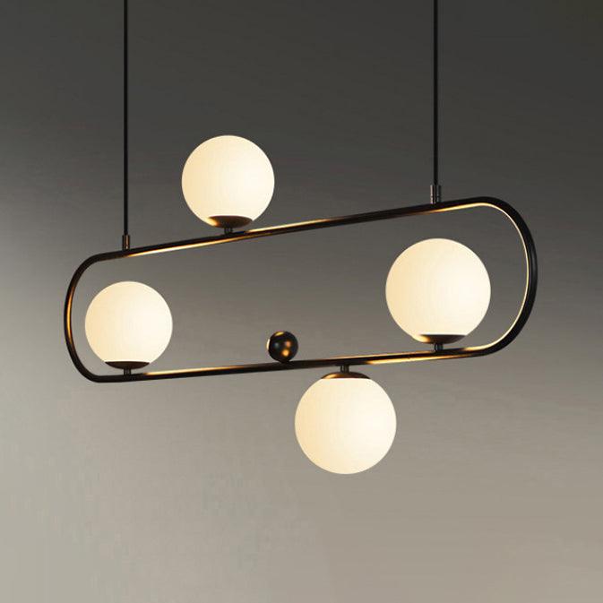 35.5"/47" Wide Global Chandelier Light Black Hanging Lamp - Rebooters