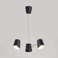 3/6/8 Lights Bucket Chandelier Light Black Pendant Fixture - Rebooters