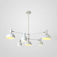 2-Tier 6 Lights Chandelier Drum and Bowl Metallic Pendant Lamp - Rebooters