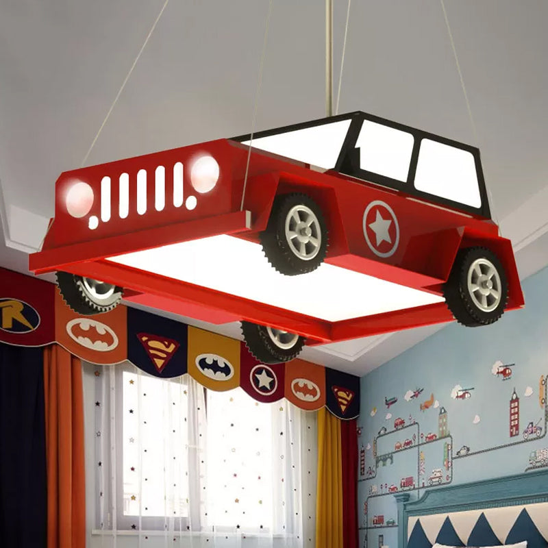 LED Boys Bedroom Ceiling Chandelier Cartoon Light Pendant - Rebooters
