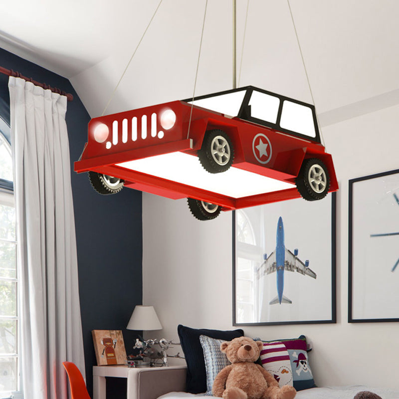 LED Boys Bedroom Ceiling Chandelier Cartoon Light Pendant - Rebooters