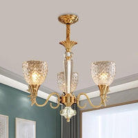 Bell Dining Room Up Chandelier Modern Gridded K9 Crystal - Rebooters