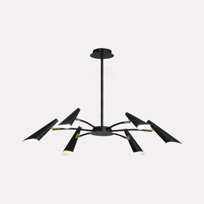 Black/White Spider Ceiling Lamp 6/8 Lights Modern Chandelier - Rebooters
