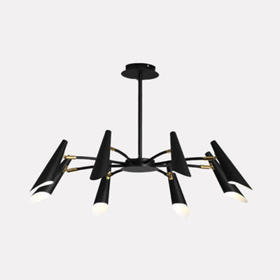 Black/White Spider Ceiling Lamp 6/8 Lights Modern Chandelier - Rebooters