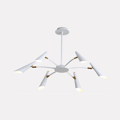 Black/White Spider Ceiling Lamp 6/8 Lights Modern Chandelier - Rebooters