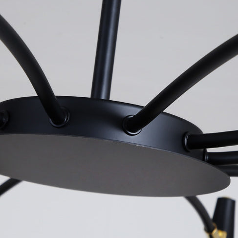 Black/White Spider Ceiling Lamp 6/8 Lights Modern Chandelier - Rebooters