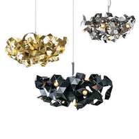 Aluminum Abstract Ceiling Pendant 6 Lights Post Modern Metal Lamp - Rebooters