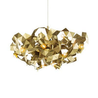 Aluminum Abstract Ceiling Pendant 6 Lights Post Modern Metal Lamp - Rebooters