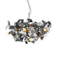Aluminum Abstract Ceiling Pendant 6 Lights Post Modern Metal Lamp - Rebooters