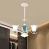Green Flower Shade Ceiling Hang Fixture Countryside Chandelier - Rebooters