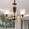 Brass 3/5-Bulb Suspension Pendant Light Traditional Style - Rebooters