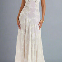 Maya Maxi Dress with Intricate Floral Embroidery and Flowing Silhouette for Elegant Style - Rebooters -Women's Dresses