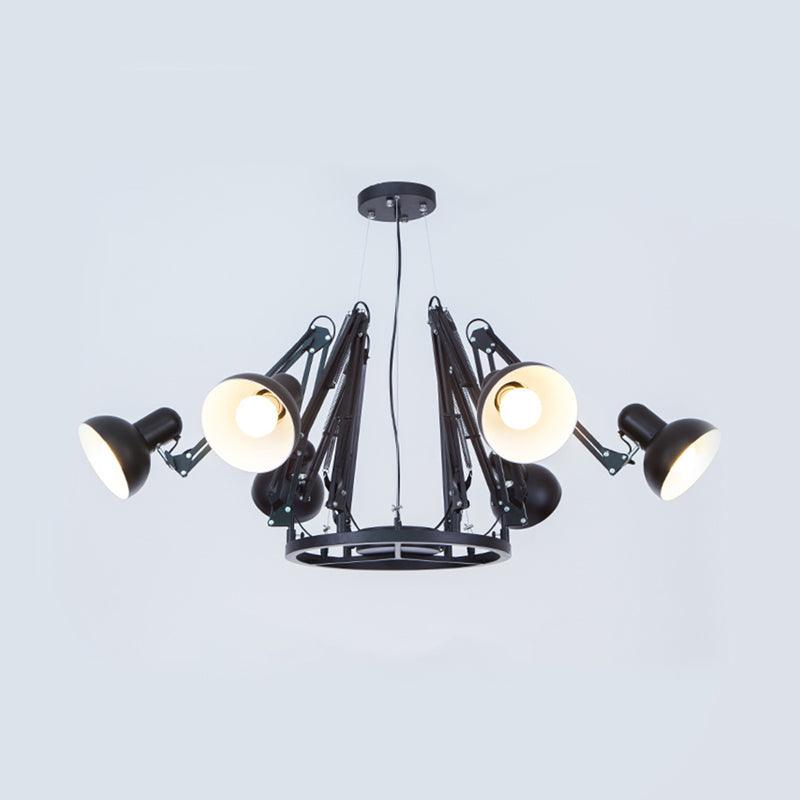 6-Light Dome Pendant Lighting with Spider Design Chandelier - Rebooters