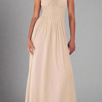 Matilda Sleeveless Maxi Dress with Flattering Ruched Detailing - Rebooters -Women's Dresses