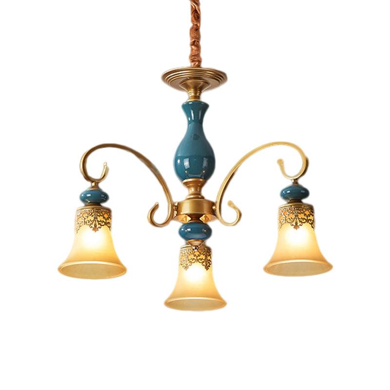 3/5/6-Bulb Suspension Pendant Light Countryside Metal Chandelier - Rebooters