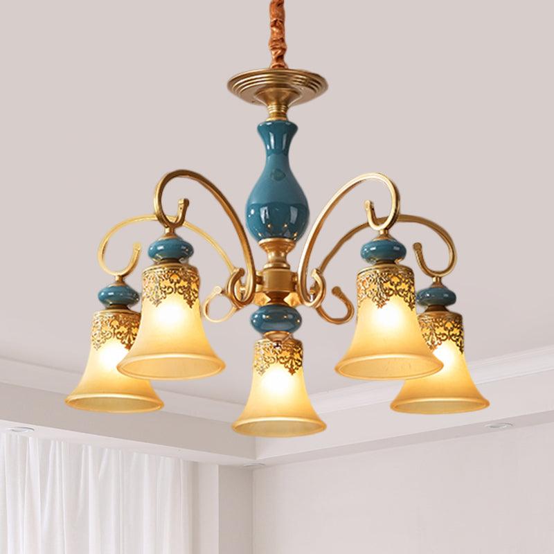 3/5/6-Bulb Suspension Pendant Light Countryside Metal Chandelier - Rebooters