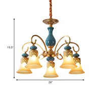 3/5/6-Bulb Suspension Pendant Light Countryside Metal Chandelier - Rebooters