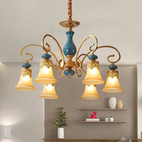 3/5/6-Bulb Suspension Pendant Light Countryside Metal Chandelier - Rebooters
