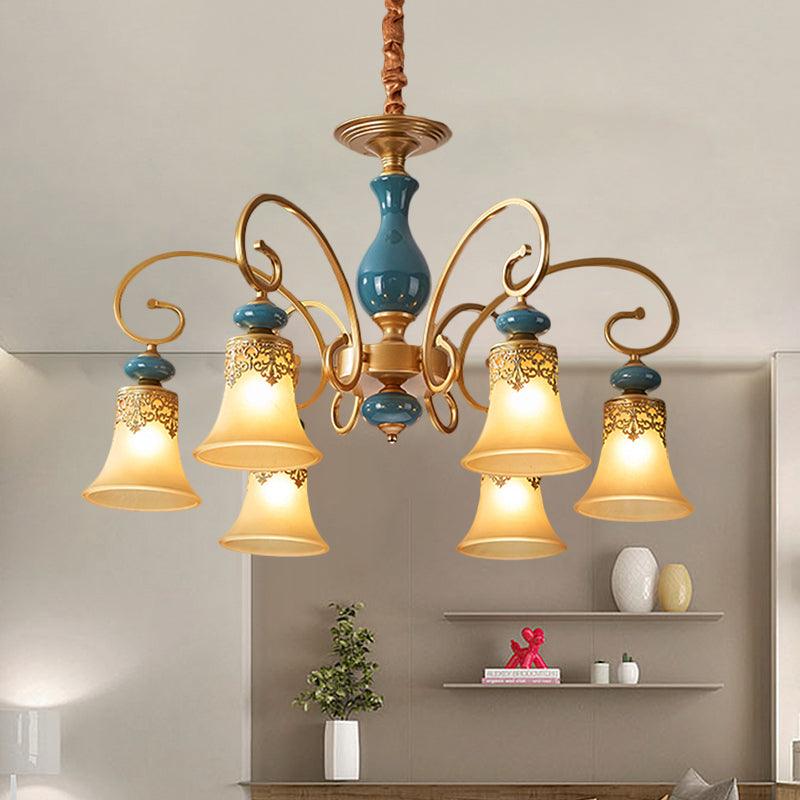 3/5/6-Bulb Suspension Pendant Light Countryside Metal Chandelier - Rebooters
