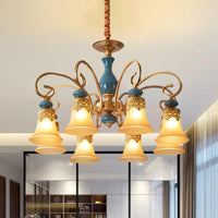 3/5/6-Bulb Suspension Pendant Light Countryside Metal Chandelier - Rebooters