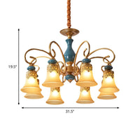 3/5/6-Bulb Suspension Pendant Light Countryside Metal Chandelier - Rebooters