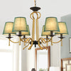 Blackish Green/Flaxen 6/8 Lights Chandelier Retro Lamp - Rebooters
