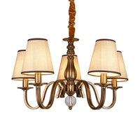 5/8 Heads Chandelier Lighting Fixture with Conical Shade - Rebooters
