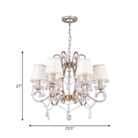 6 Bulbs Hanging Lamp Kit with Conical Crystal Stands - Rebooters