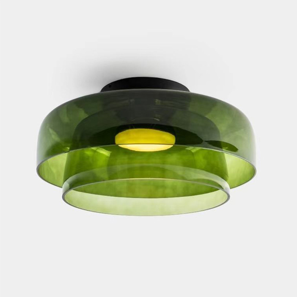 Modern Creative Color Double Glass Ceiling Lamp Design - Rebooters