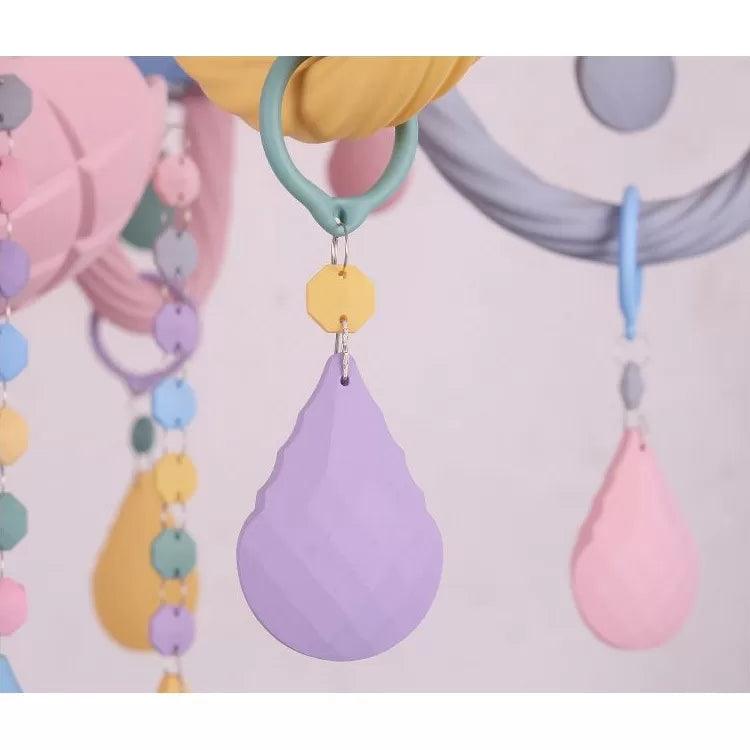 Kids Chandelier Lamp for Girls Rooms Multicolor Pendant Light - Rebooters