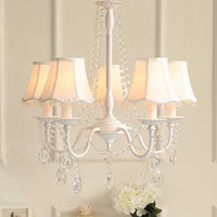 Baby Crystal Chandelier 5-Light Macaron Fixture 23.5 Inch - Rebooters