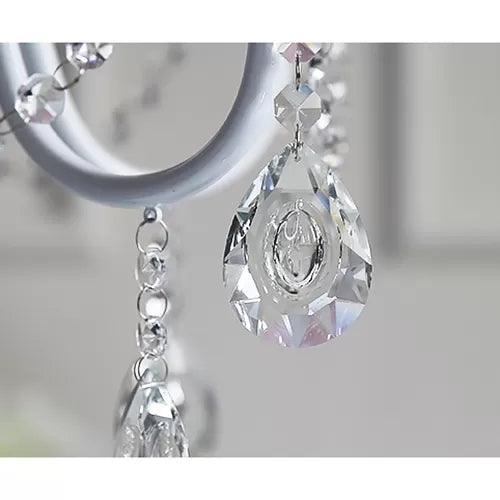 Baby Crystal Chandelier 5-Light Macaron Fixture 23.5 Inch - Rebooters