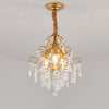 3 Bulbs Chandelier Lighting with Teardrops Shade Crystal Drip - Rebooters