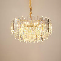 8/10 Bulbs Pendant Light Fixture Contemporary Drum Chandelier - Rebooters