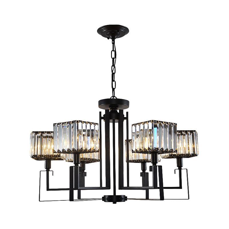 6/8 Heads Crooked Metal Frame Hanging Light Chandelier - Rebooters