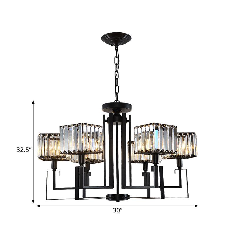 6/8 Heads Crooked Metal Frame Hanging Light Chandelier - Rebooters