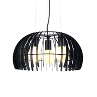 3 Bulbs Dome Hanging Light with Wire Guard for Dining Room - Rebooters