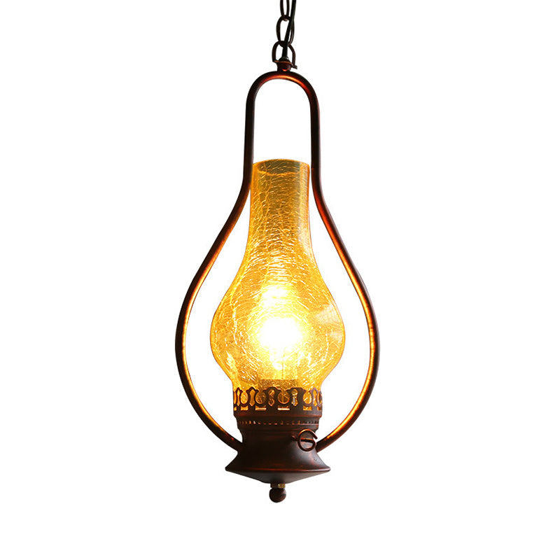 Antique Copper/Antique Bronze 1 Light Ceiling Pendant Lamp - Rebooters
