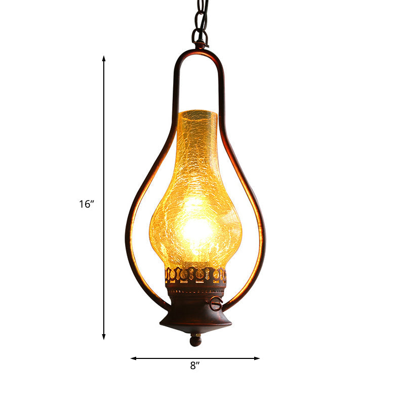 Antique Copper/Antique Bronze 1 Light Ceiling Pendant Lamp - Rebooters