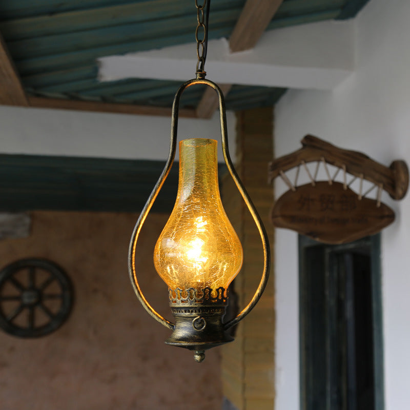 Antique Copper/Antique Bronze 1 Light Ceiling Pendant Lamp - Rebooters