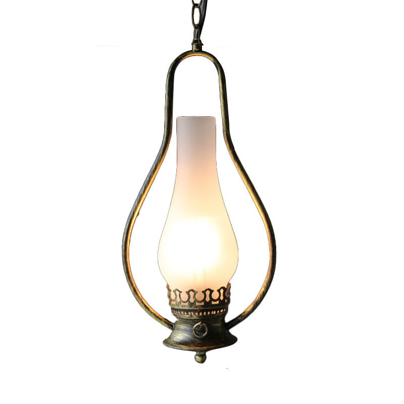 Antique Copper/Antique Bronze 1 Light Ceiling Pendant Lamp - Rebooters