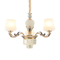 3/6 Heads Ceiling Light with Tapered Shade in Gold - Rebooters