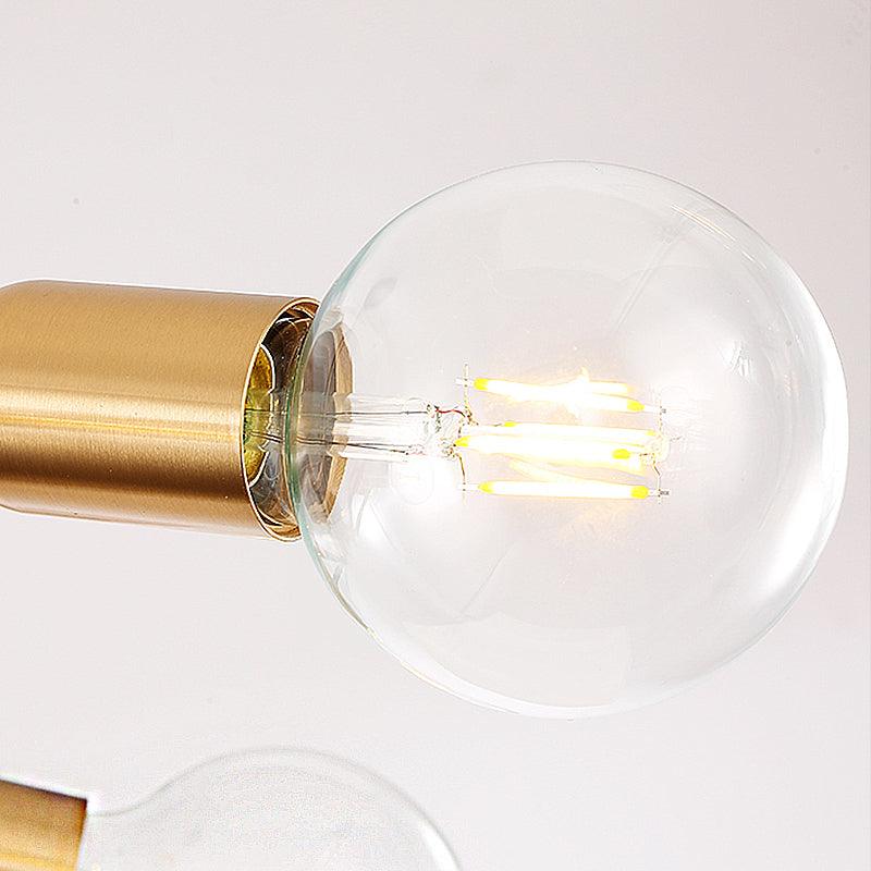 Abstract Metal Chandelier Lighting Modernist Multi Lights Gold Ceiling Lamp - Rebooters