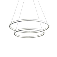 Acrylic Ring Chandelier Simple 1/2/3-Light LED Ceiling Pendant Lighting - Rebooters