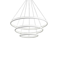 Acrylic Ring Chandelier Simple 1/2/3-Light LED Ceiling Pendant Lighting - Rebooters