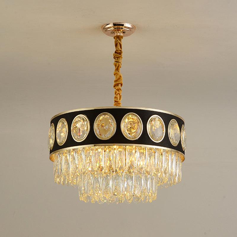 9/11 Heads Taper Hanging Light Kit Modern Black Finish - Rebooters