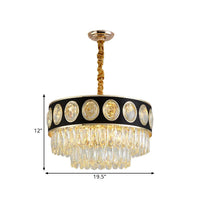 9/11 Heads Taper Hanging Light Kit Modern Black Finish - Rebooters